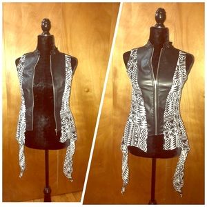 Sleeveless zip up vest